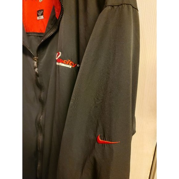 Men's Nike Golf Velocity Sports Performance Jacket Sz Lg Zip Blk Red EUC - Picture 4 of 8